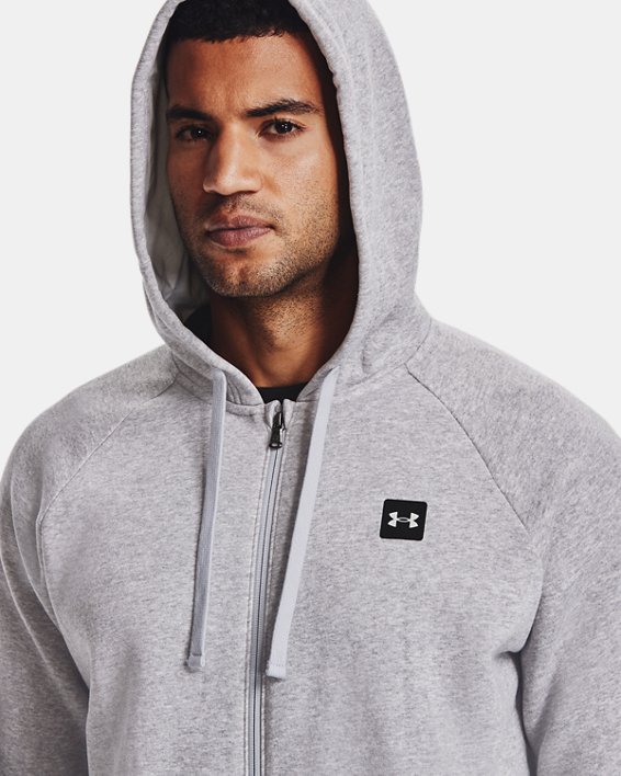 Under Armour Mens Rival Fitted Full Zip Warm-up Top 
